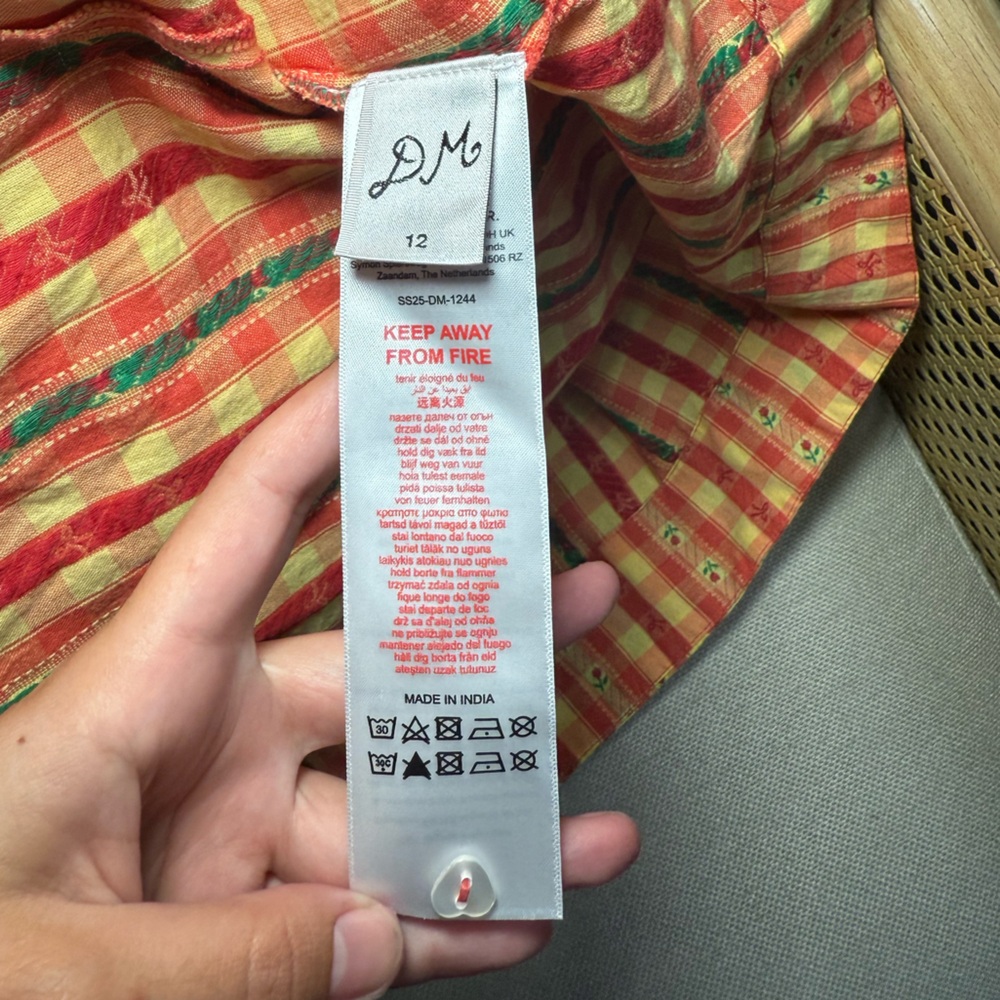 Damson Madder Grace Squareneck Midi Dress US Size 8 - Picture 7 of 10